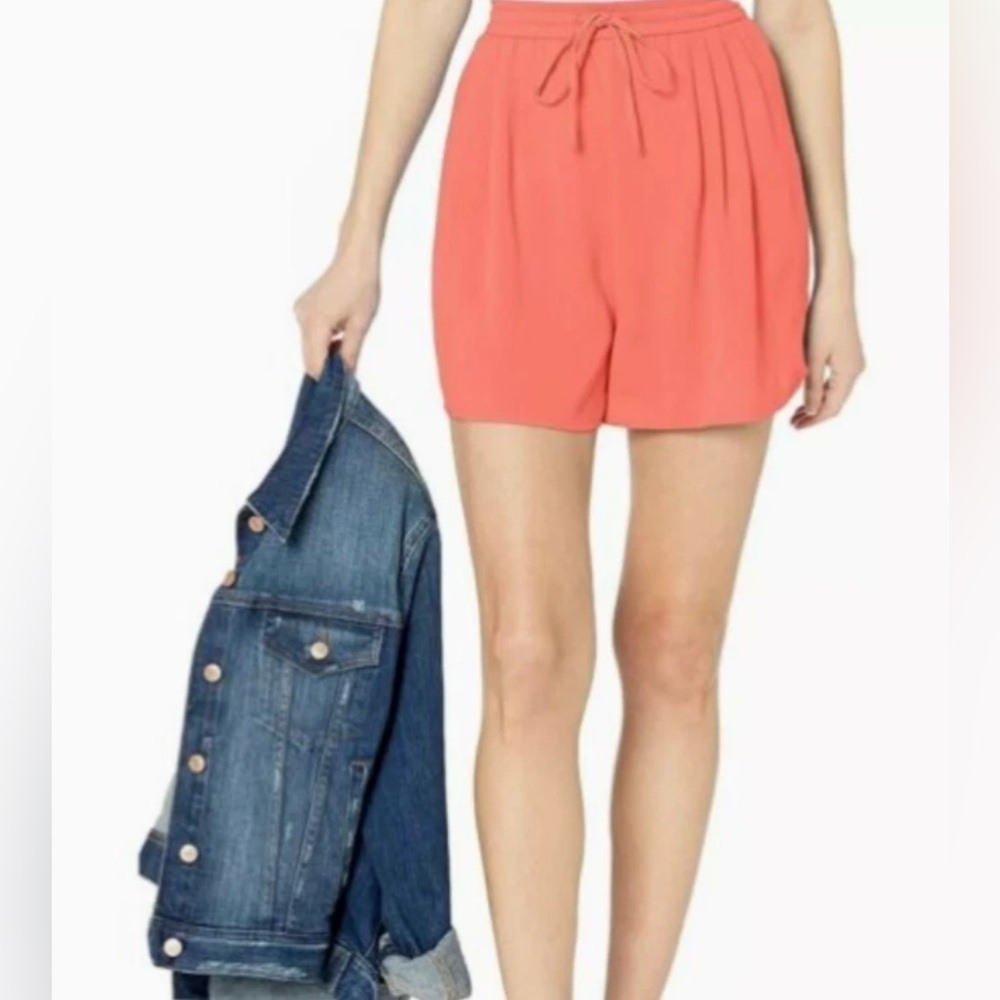 J. Crew Mercantile Coral tie-front shorts, Size Large, NWT
